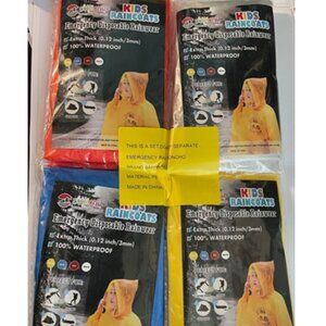 Kids Raincoats Disposable